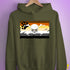 Bear Pride Pirate Flag Hoodie - Army